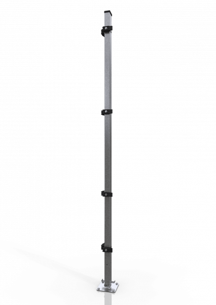 Universal-Eckpfosten für Gittertrennwand - Datencenter ECONFENCE® BASIC LINE ZINK 60x40x2000MM